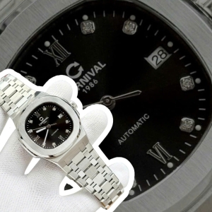 CARNIVAL 8160L SILVER DIAMOND BLACK FACE WOMEN