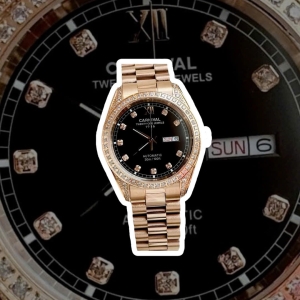 CARNIVAL 8907G ROSE DIAMOND BLACK FACE 