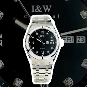 CARNIVAL IW 751G SILVER DIAMOND BLACK  FACE