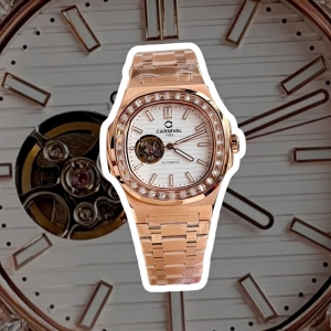 CARNIVAL 8128G ROSE DIAMOND WHITE FACE