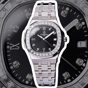 CARNIVAL 8160L2 SILVER DIAMOND BLACK FACE